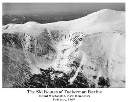 Ski Routes of Tuckerman Ravine Poster